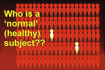 Selecting a 'normal', healthy subject